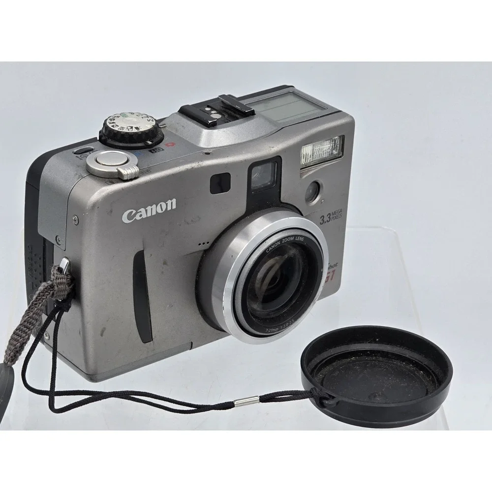 Canon PowerShot G1 3.3MP Digital Camera w/3x Zoom & CF Card (UNTESTED) No Batt